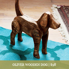 Oliver Wooden Dog