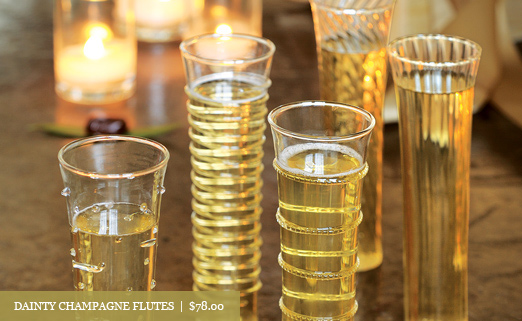 Dainty Champagne Flutes