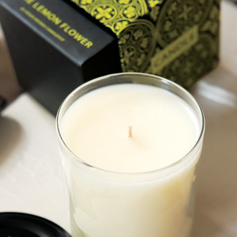 Sake Lemon Flower Candle