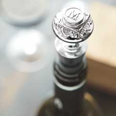Monogrammed Wine Stopper