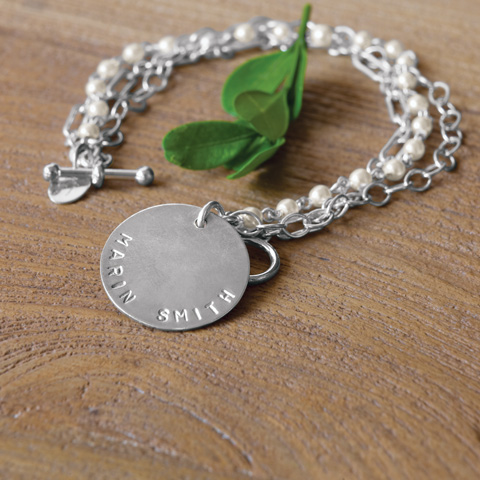 Triple Strand Medallion Bracelet