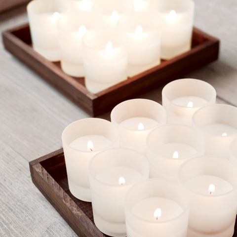 Frosted Votive Trays