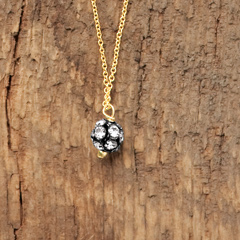 Noir Jeweled Bauble Necklace