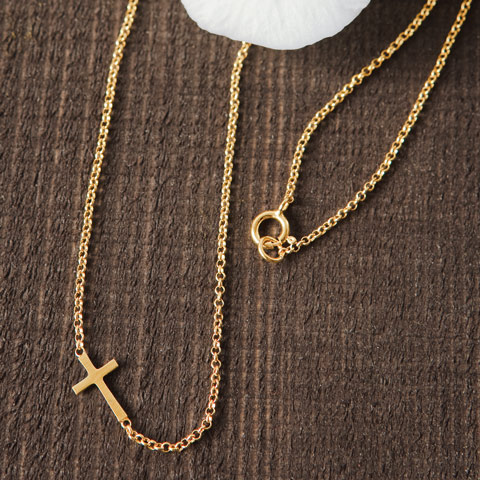 Sideways Cross Necklace Sideways Cross Necklace