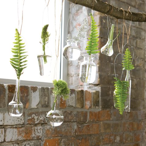 Foliage Hanging Vases