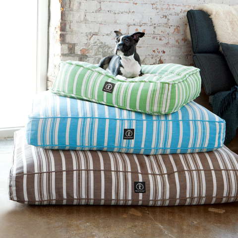 Striped Hemp Dog Beds