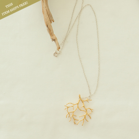 Coral Charm Necklace