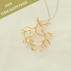 Coral Charm Necklace