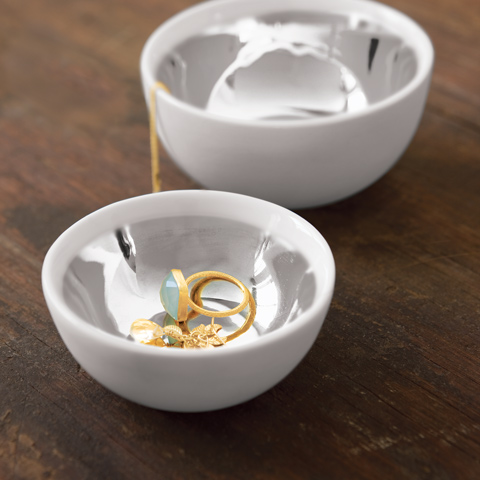 Platinum Nightstand Bowls