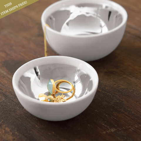 Platinum Nightstand Bowls