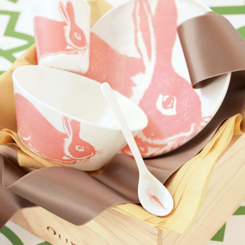 Bunny Rose Dish Set
