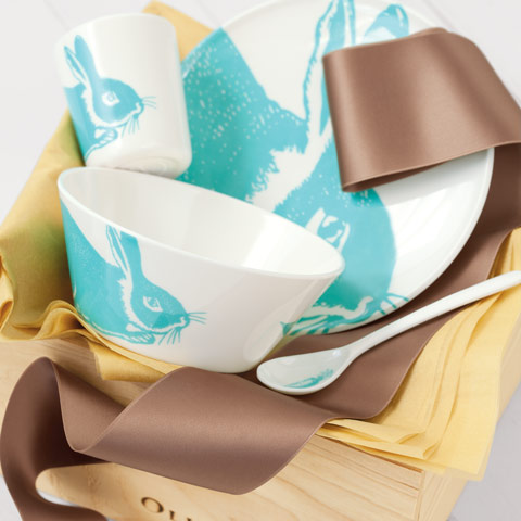 Bunny Bleu Dish Set
