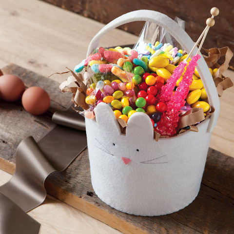 Bunny Felt Basket