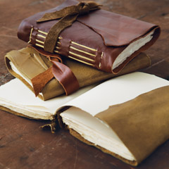 Handmade Leather Wrap Journals