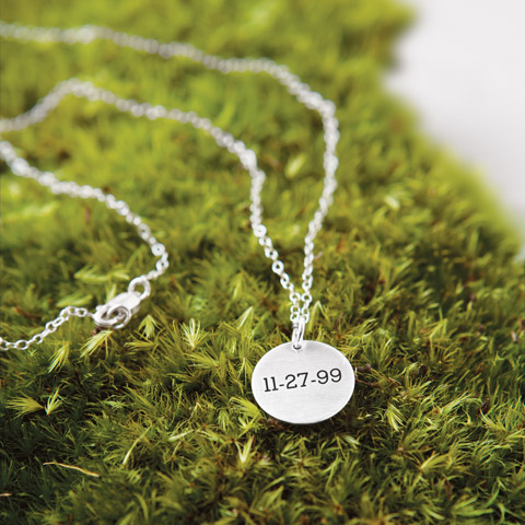 Sentiment Date Necklace