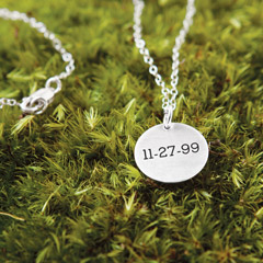 Sentiment Date Necklace