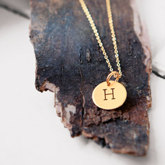 Gold Initial Necklace