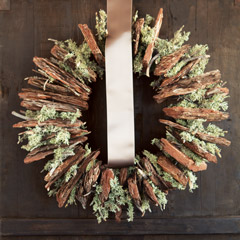 Bark & Lichen Moss Wreath
