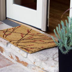 Holly Berry Sprig Doormat