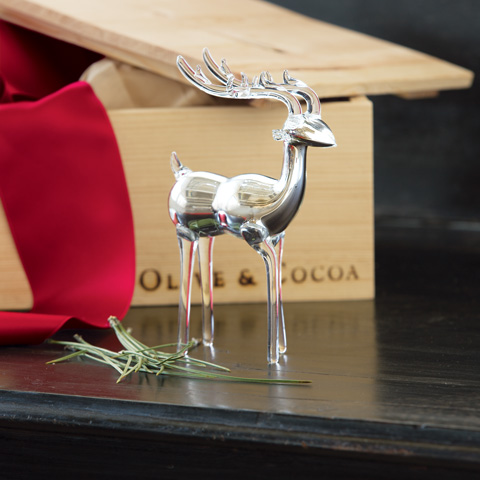 Luxe Glass Reindeer
