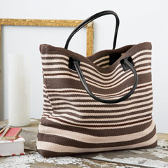Hemingway Striped Woven Bag