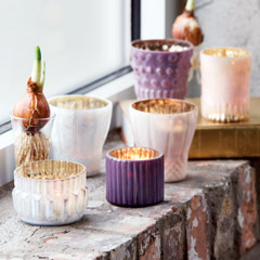 Opalescent Mercury Votives