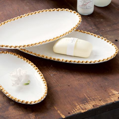 Gold Rimmed Trays