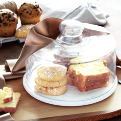 Marble Patisserie Cloche