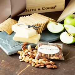 Slate Board & Knife With Gourmet Goodies