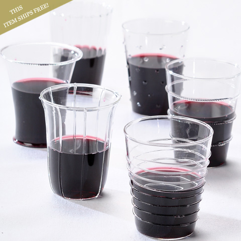 Dainty Red Wine Glasses