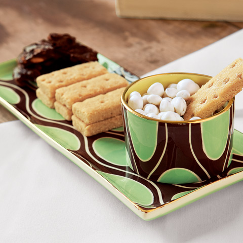 Mod Chocolate Mint Serving Set