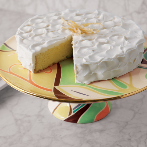 Gold Rimmed Cake Plate